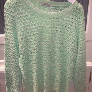 Gab + Kate Mint Green Knit Sweater